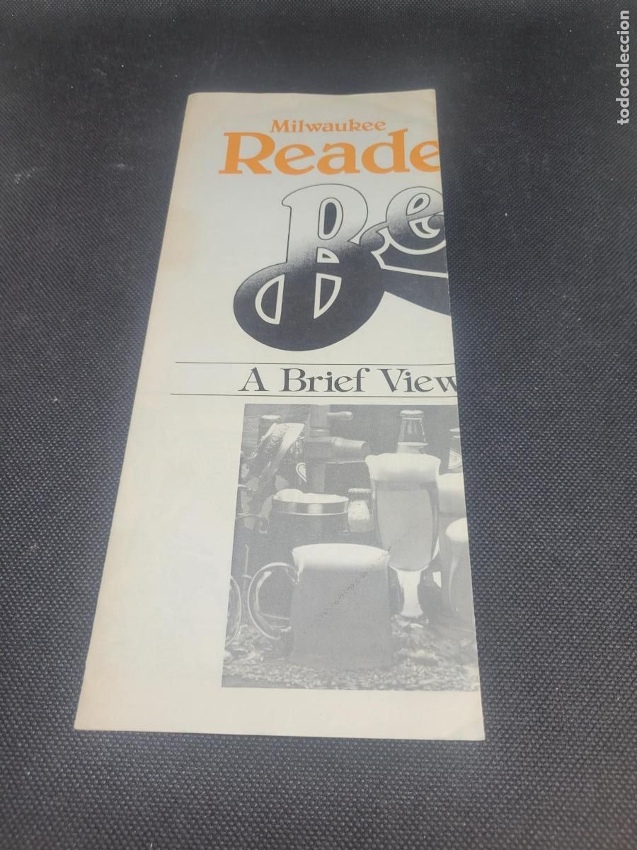 Otros art&iacute;culos de coleccionismo en papel: MILWAUKEE READER BEER 1983 - Foto 1