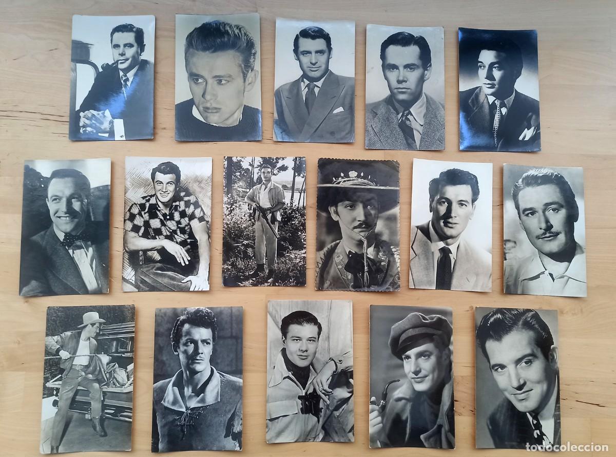 Otros Art&iacute;culos de Coleccionismo en Papel: Postales felicitaci&oacute;n a&ntilde;os 50 - actores Hollywood