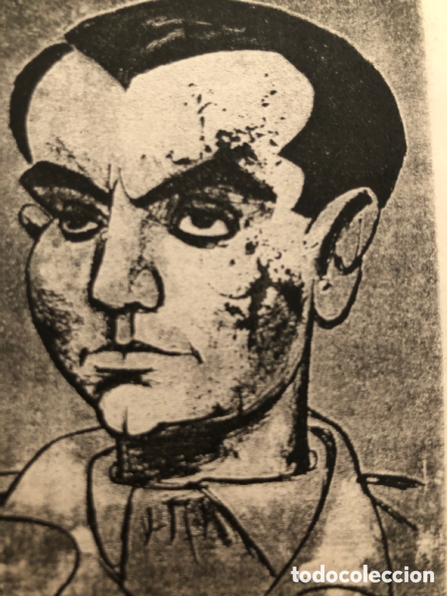 Otros Art&iacute;culos de Coleccionismo en Papel: Fotocopia de caricatura de Federico Garc&iacute;a Lorca. Por Jos&eacute; Caballero