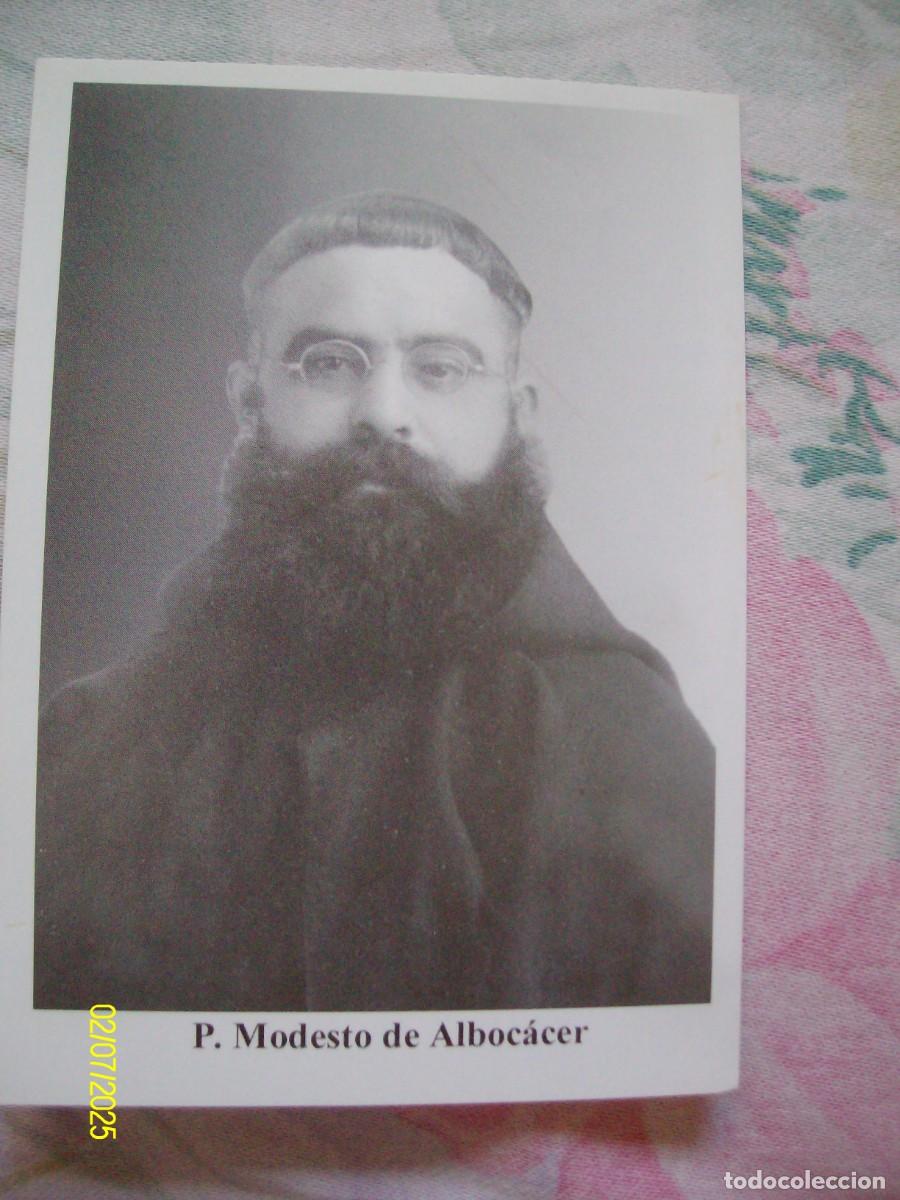 Otros art&iacute;culos de coleccionismo en papel: ESTAMPA BEATO MODESTO GARCIA MARTI DE ALBOCACER CON ORACION