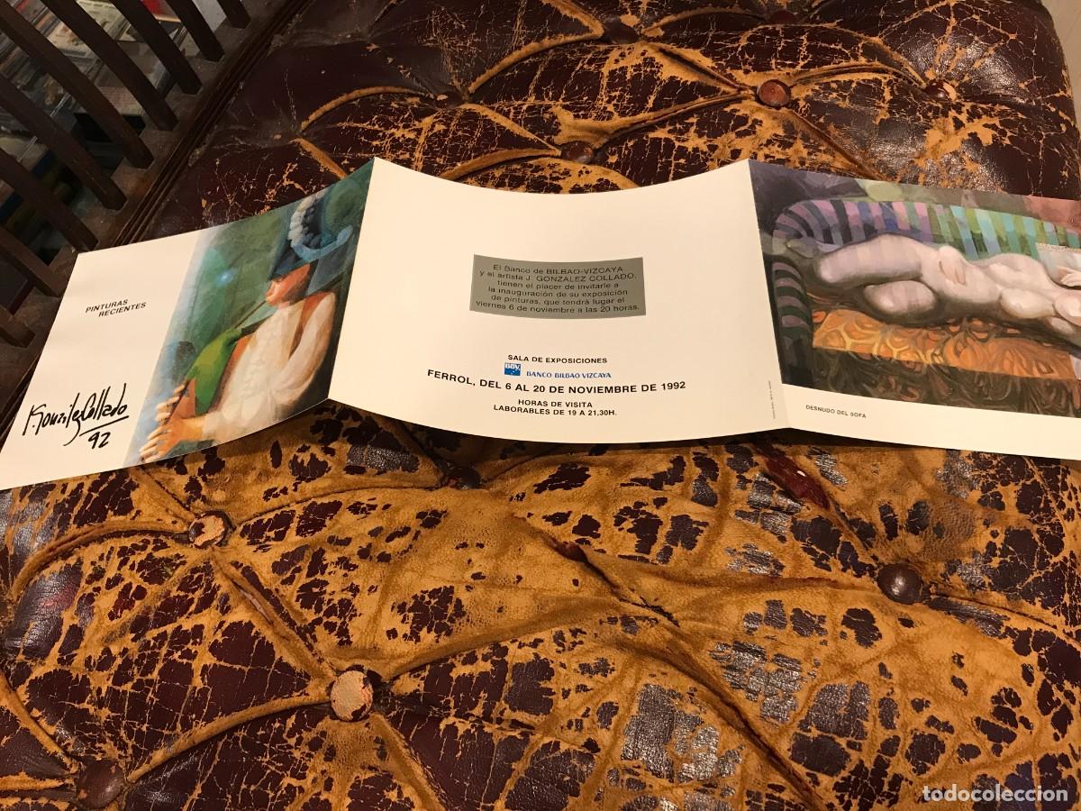 Collectionnisme Papier divers: FOLLETO-INVITACI&Oacute;N. EXPOSICI&Oacute;N DE JOS&Eacute; GONZ&Aacute;LEZ COLLADO. 1992, FERROL