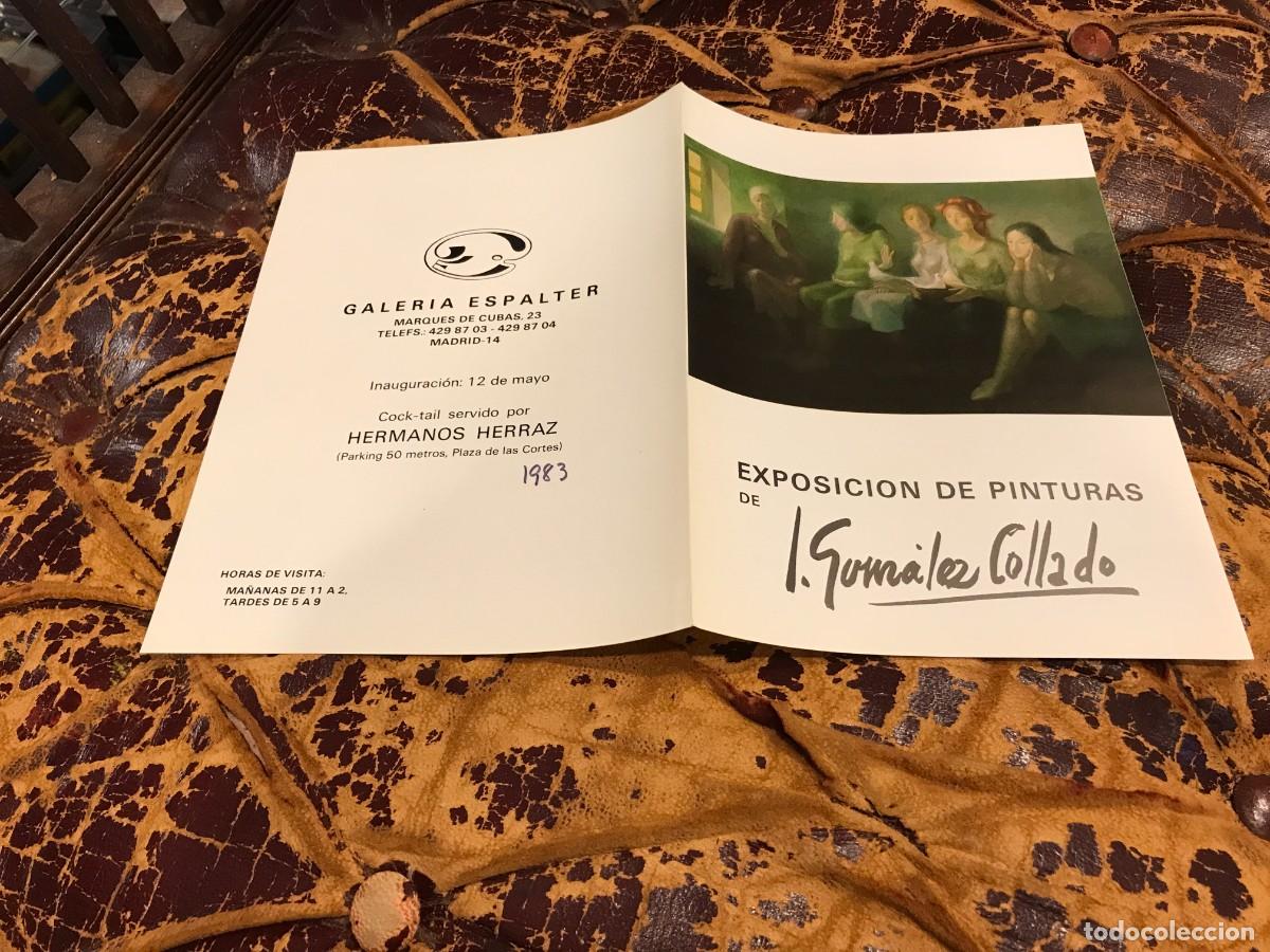 Collectionnisme Papier divers: FOLLETO-INVITACI&Oacute;N. EXPOSICI&Oacute;N DE JOS&Eacute; GONZ&Aacute;LEZ COLLADO. 1983, GALER&Iacute;A ESPALTER, MADRID