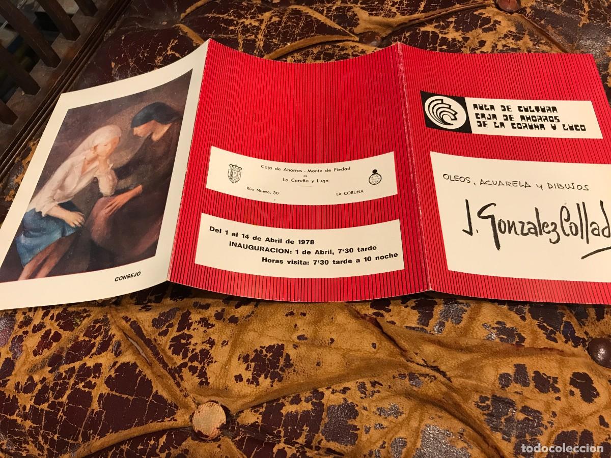 Collectionnisme Papier divers: FOLLETO-INVITACI&Oacute;N. JOS&Eacute; GONZ&Aacute;LEZ COLLADO. 1978, CORU&Ntilde;A, CAJA DE AHORROS