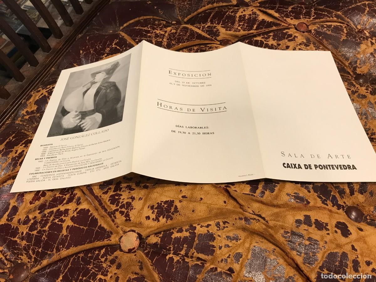 Collectionnisme Papier divers: FOLLETO-INVITACI&Oacute;N. JOS&Eacute; GONZ&Aacute;LEZ COLLADO. 1996, PONTEVEDRA