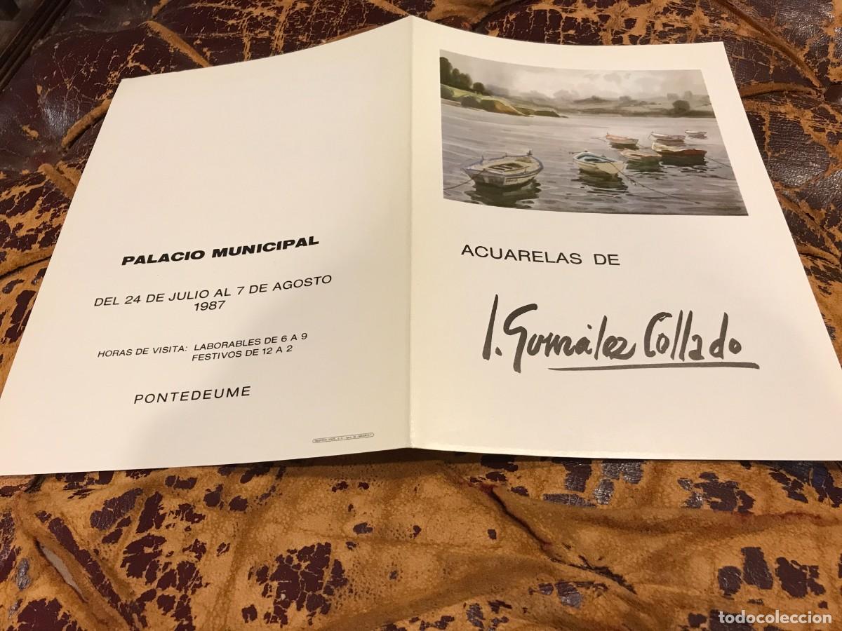 Collectionnisme Papier divers: FOLLETO-INVITACI&Oacute;N. JOS&Eacute; GONZ&Aacute;LEZ COLLADO. 1987, PONTEDEUME, FERROL