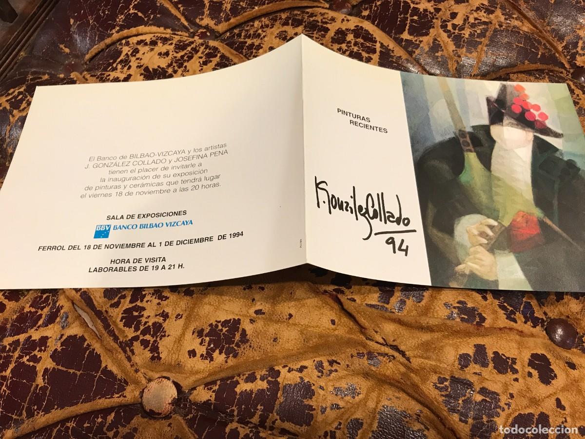 Collectionnisme Papier divers: FOLLETO-INVITACI&Oacute;N. JOS&Eacute; GONZ&Aacute;LEZ COLLADO. JOSEFINA PENA. 1994, FERROL