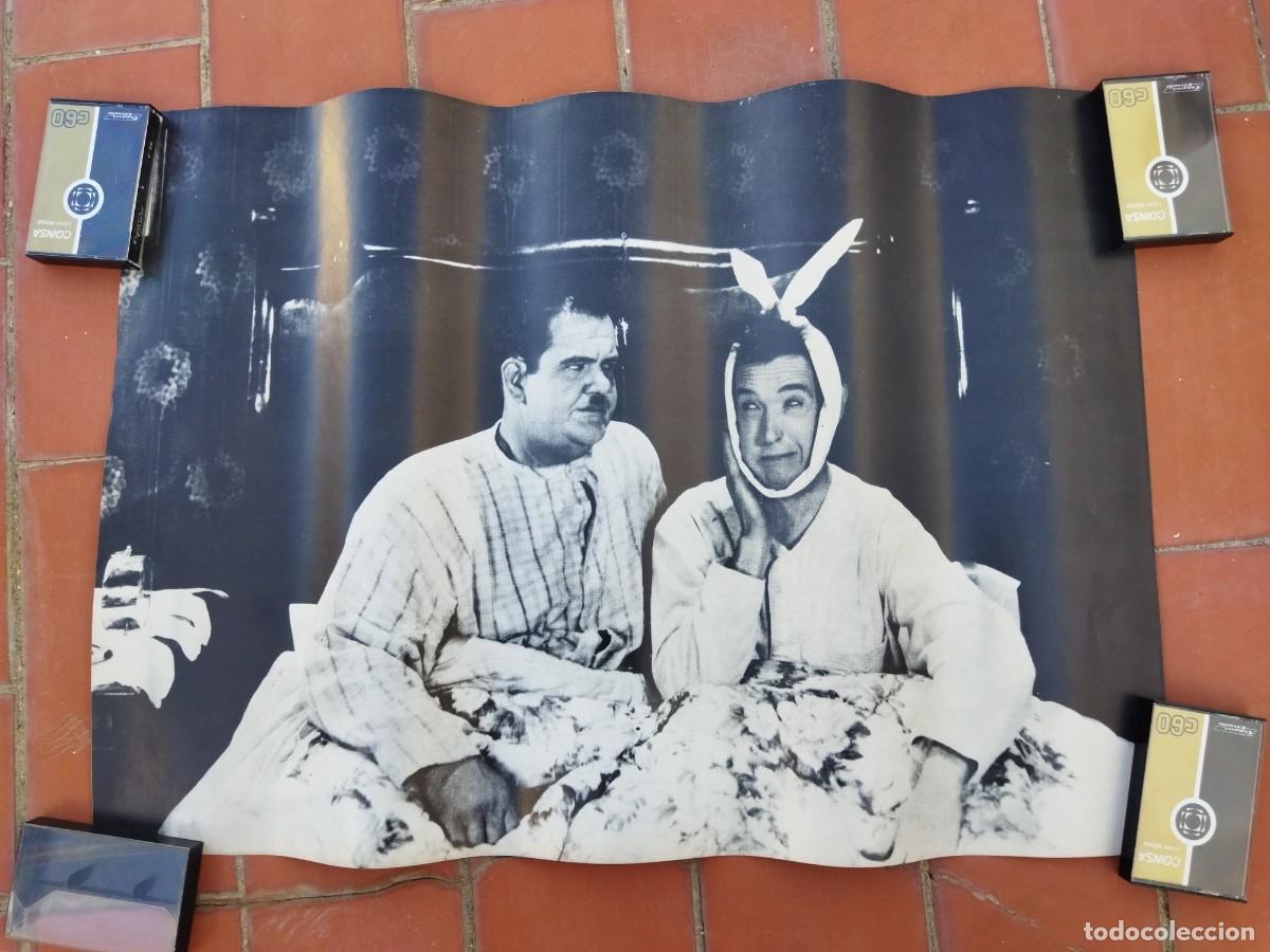 Otros art&iacute;culos de coleccionismo en papel: precioso cartel 69X49 aprx STAN LAUREL OLIVER HARDY