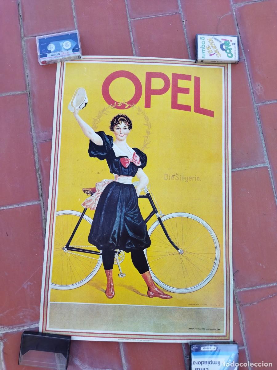 Otros art&iacute;culos de coleccionismo en papel: precioso cartel 69X45 aprx de LAS BICICLETAS OPEL