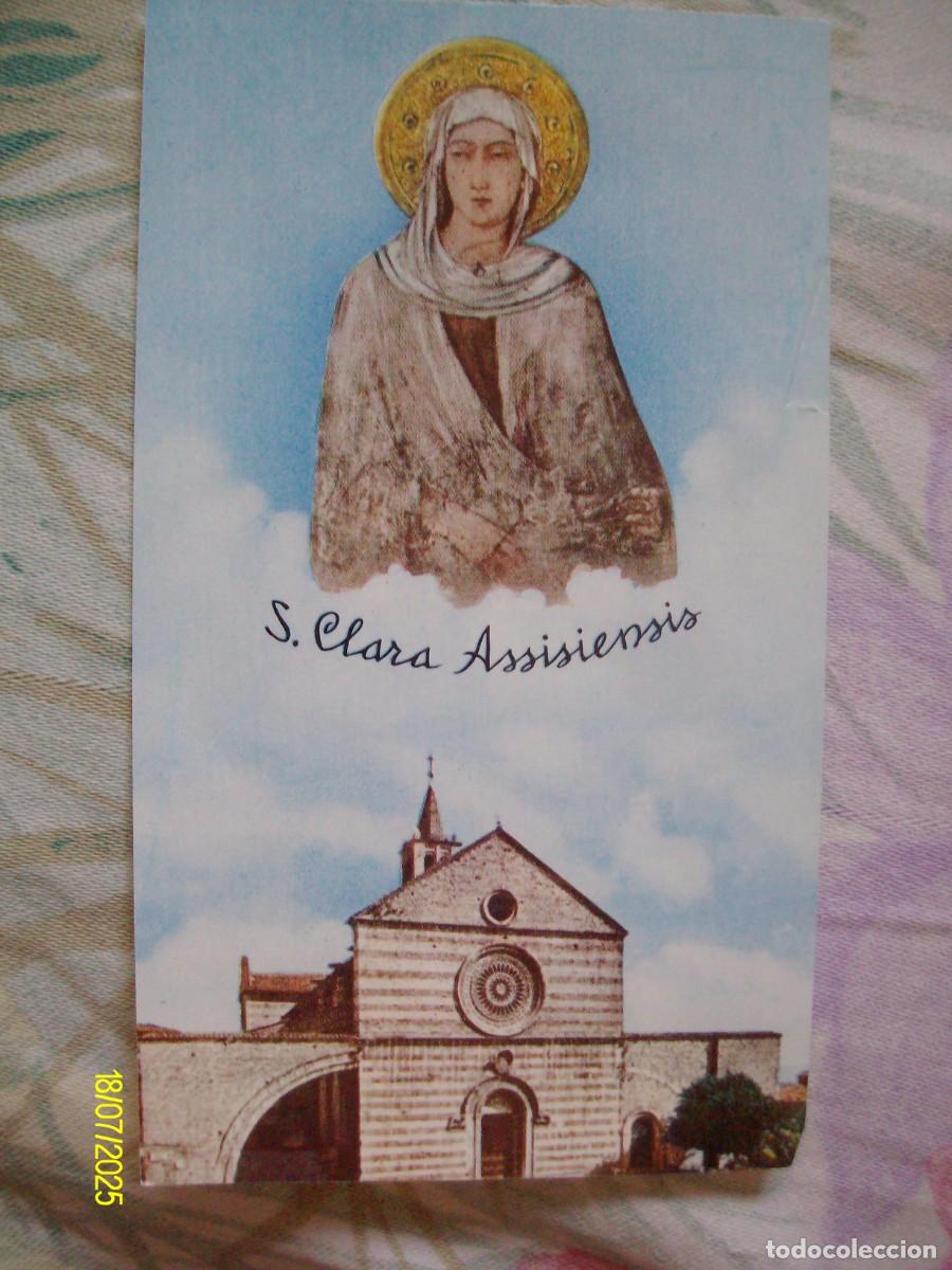 Otros art&iacute;culos de coleccionismo en papel: ESTAMPA RELIGIOSA SANTA CLARA DE ASIS ASSISIENSIS ITALIA