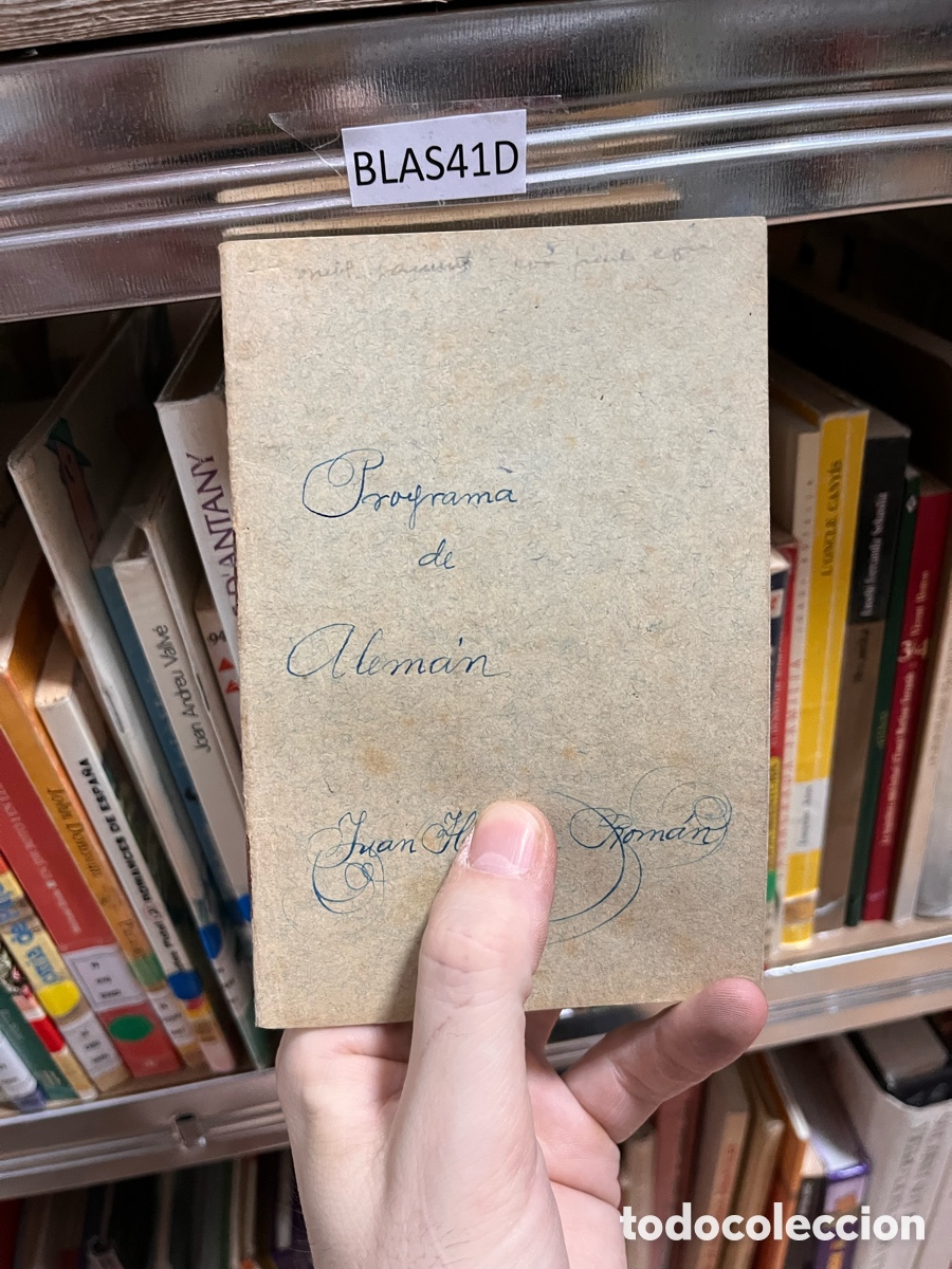 Otros Art&iacute;culos de Coleccionismo en Papel: Blas41D libreta manuscrita quiz&aacute;s a&ntilde;os 50 sobre un curso de alem&aacute;n , est&aacute;n escritas las primeras p&aacute;g