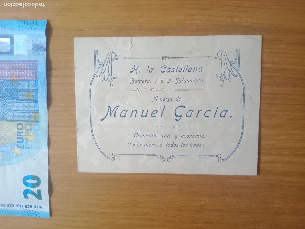 Otros art&iacute;culos de coleccionismo en papel: Hotel de la Castellana, Madrid. Manuel Grac&iacute;a. Tarjeta antigua