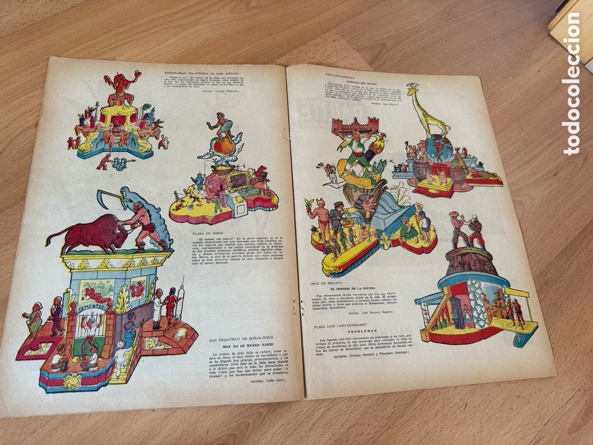 Otros art&iacute;culos de coleccionismo en papel: BOCETOS DE LAS FALLAS. A&Ntilde;OS 50 - Foto 4
