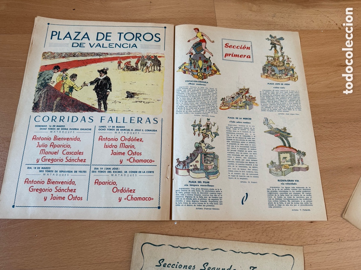 Otros art&iacute;culos de coleccionismo en papel: BOCETOS DE LAS FALLAS. A&Ntilde;OS 50 - Foto 7