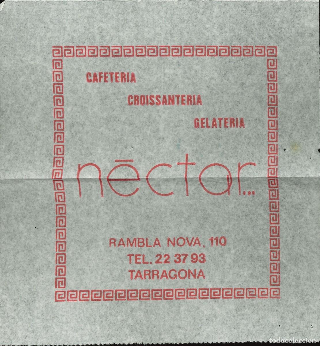 Sammelleidenschaft Andere Papierartikel: SERVILLETA PAPEL - CAFETERIA - CROISSANTERIA - GELATERIA NECTOR (TARRAGONA)