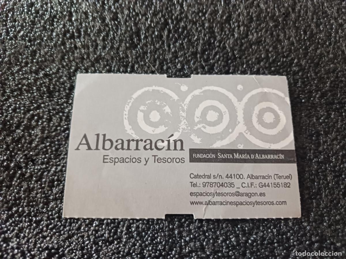 Collectionnisme Papier divers: entrada - visita de albarracin, 2012