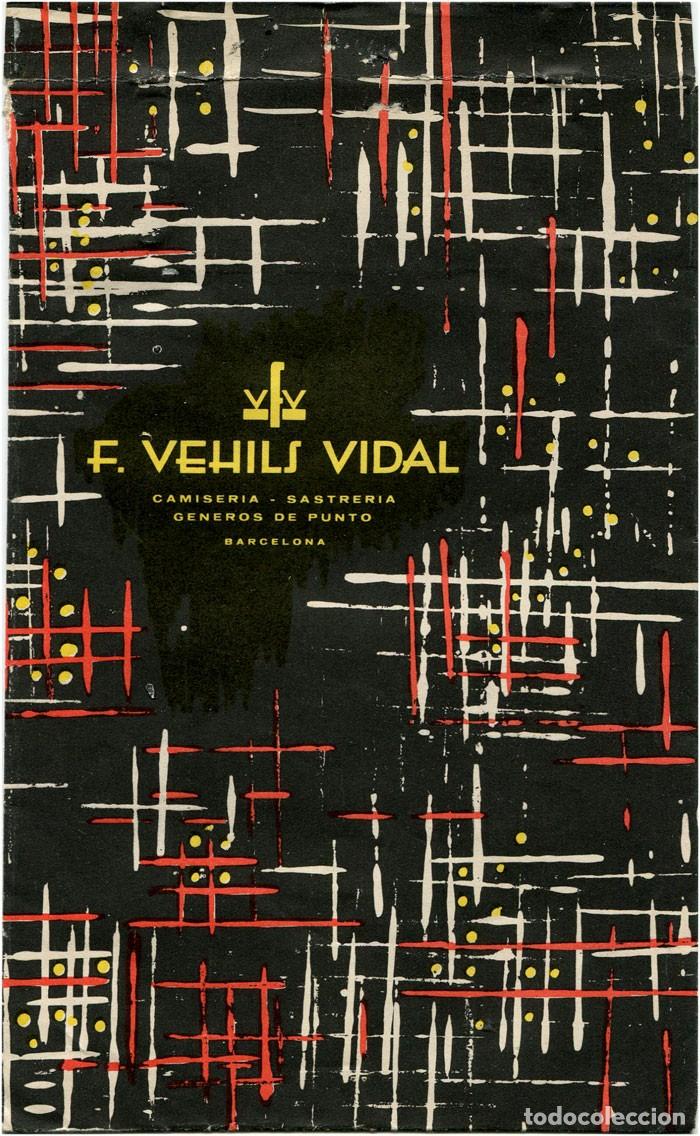 Collectionnisme Papier divers: F. Vehils Vidal, camiser&iacute;a, sastrer&iacute;a, generos de punto - Barcelona - Bolsa de papel tienda 14x24 cm