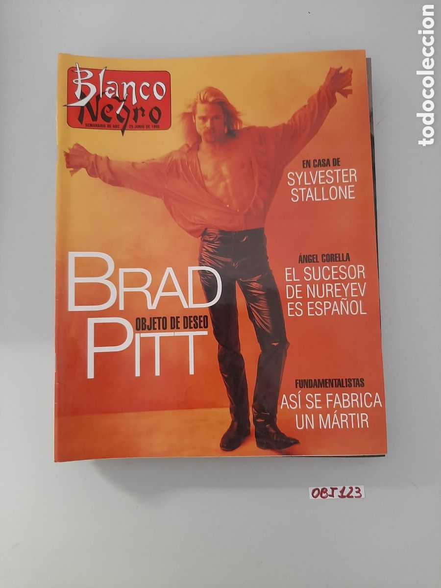 Otros art&iacute;culos de coleccionismo en papel: Brad objeto de deseo pitt - Foto 1