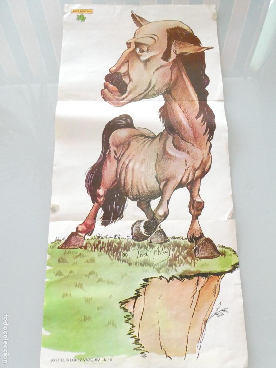 Sammelleidenschaft Andere Papierartikel: POSTER ACTOR ARTISTA. DIEZ MINUTOS. JOSE LUIS L&Oacute;PEZ V&Aacute;ZQUEZ A&Ntilde;OS 70. 60X28CM CARICATURA. 1072