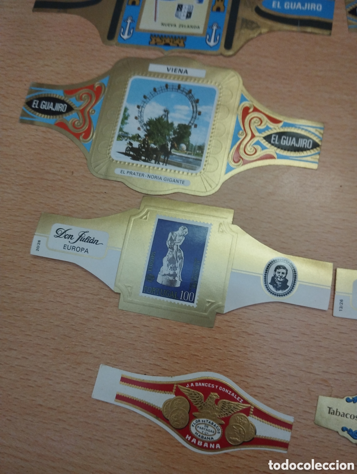 Otros art&iacute;culos de coleccionismo en papel: Lote 16 vitolas de tabaco - Foto 5
