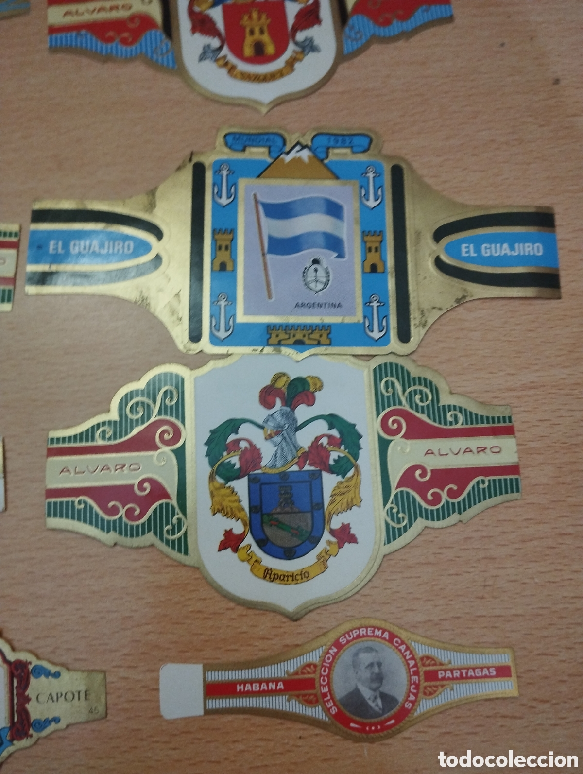 Otros art&iacute;culos de coleccionismo en papel: Lote 16 vitolas de tabaco - Foto 7