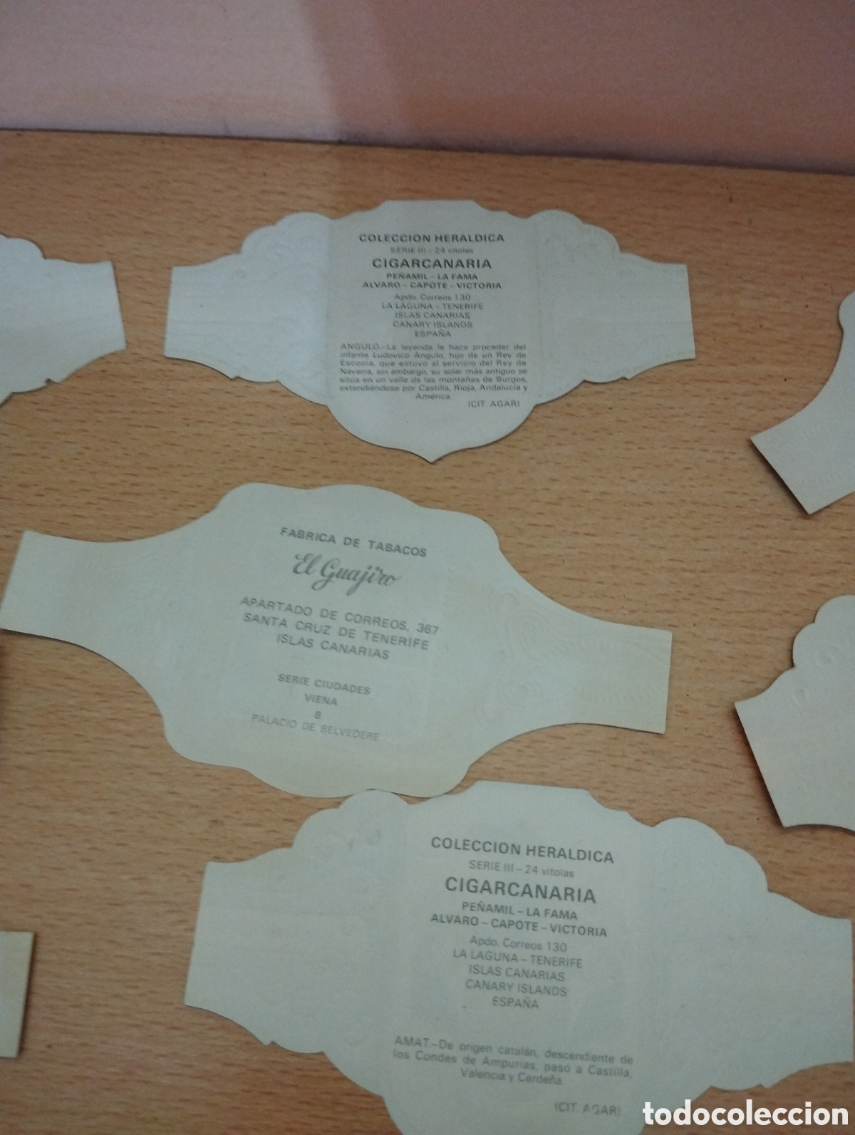 Otros art&iacute;culos de coleccionismo en papel: Lote 16 vitolas de tabaco - Foto 9