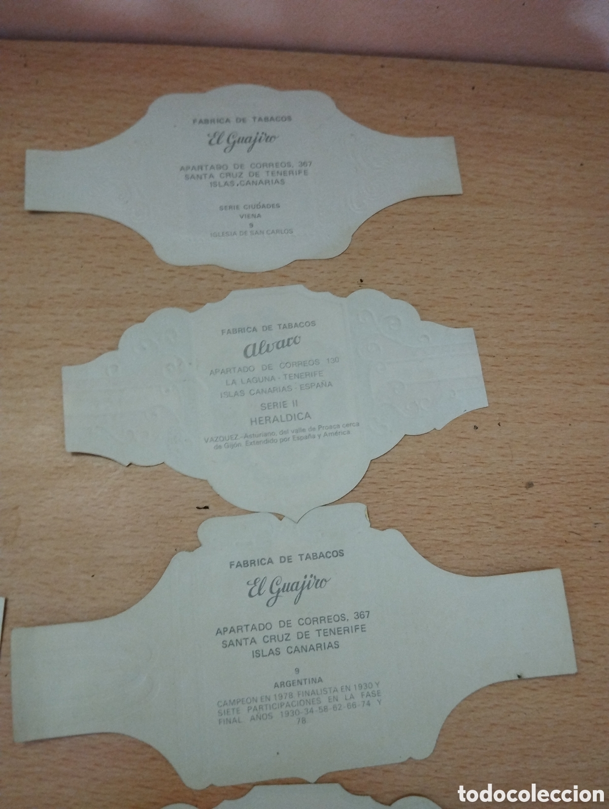 Otros art&iacute;culos de coleccionismo en papel: Lote 16 vitolas de tabaco - Foto 10
