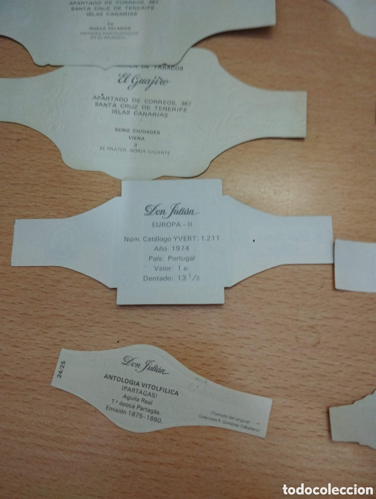 Otros art&iacute;culos de coleccionismo en papel: Lote 16 vitolas de tabaco - Foto 11