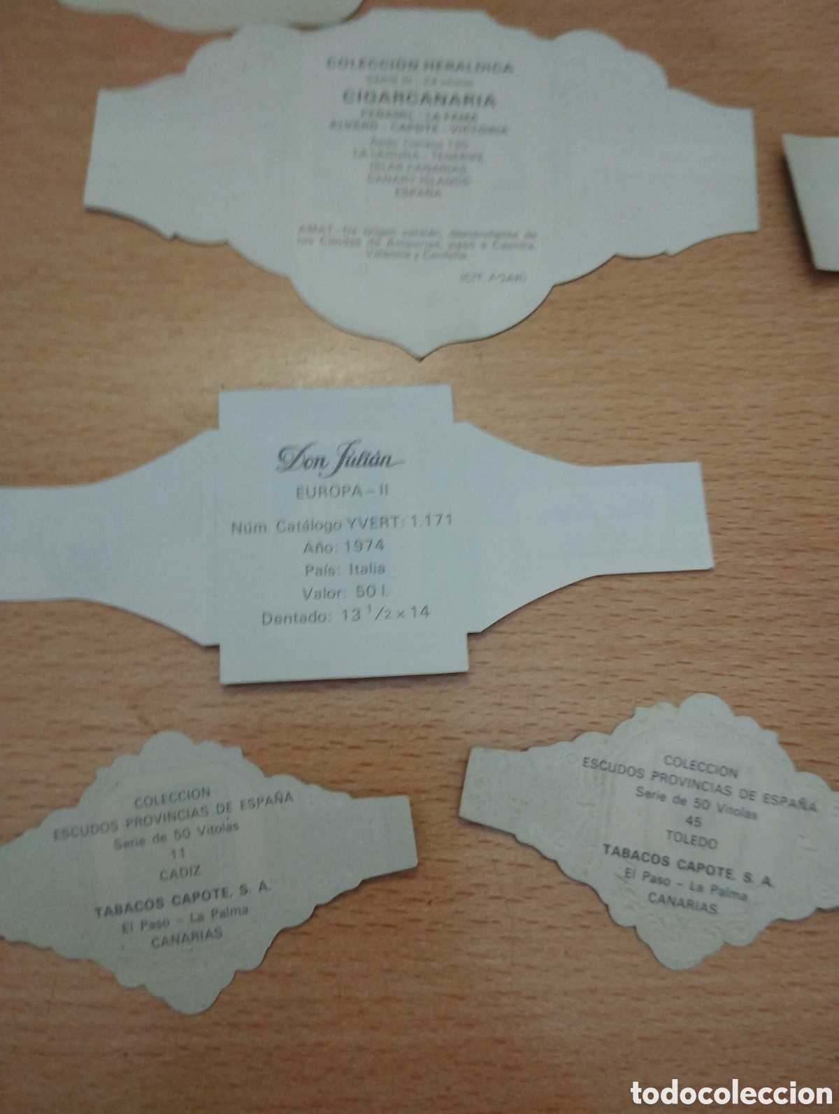 Otros art&iacute;culos de coleccionismo en papel: Lote 16 vitolas de tabaco - Foto 12