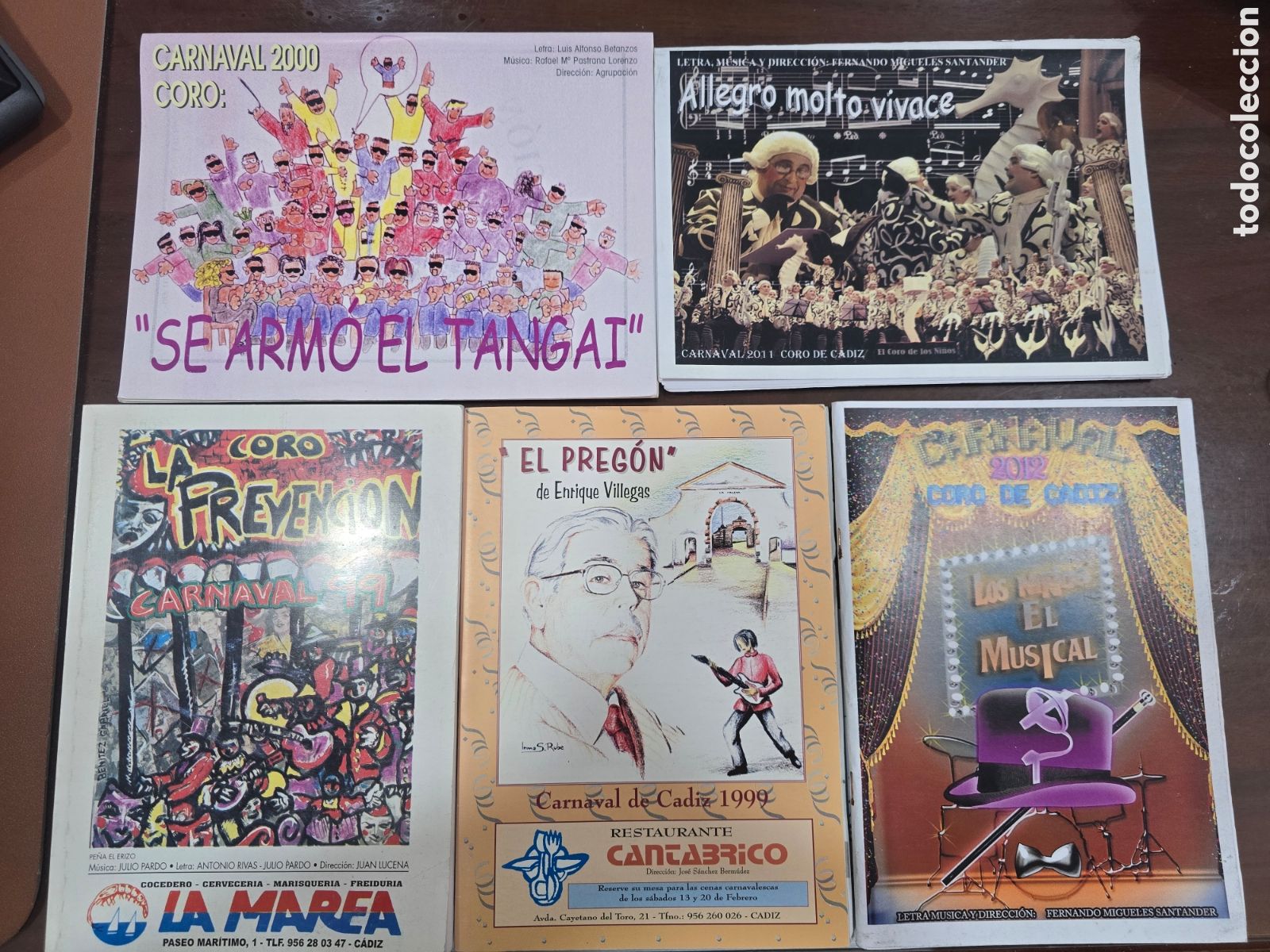 Otros art&iacute;culos de coleccionismo en papel: 11 libretos del carnaval de cadiz - Foto 2