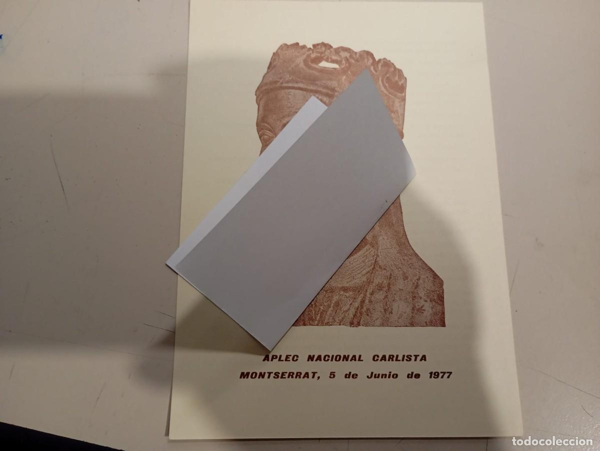 Otros art&iacute;culos de coleccionismo en papel: HOJA APLEC NACIONAL CARLISTA ( REGENCIA CARLISTA DE ESTELLA) JUNIO DE 1977 REF. UR MES 10 A