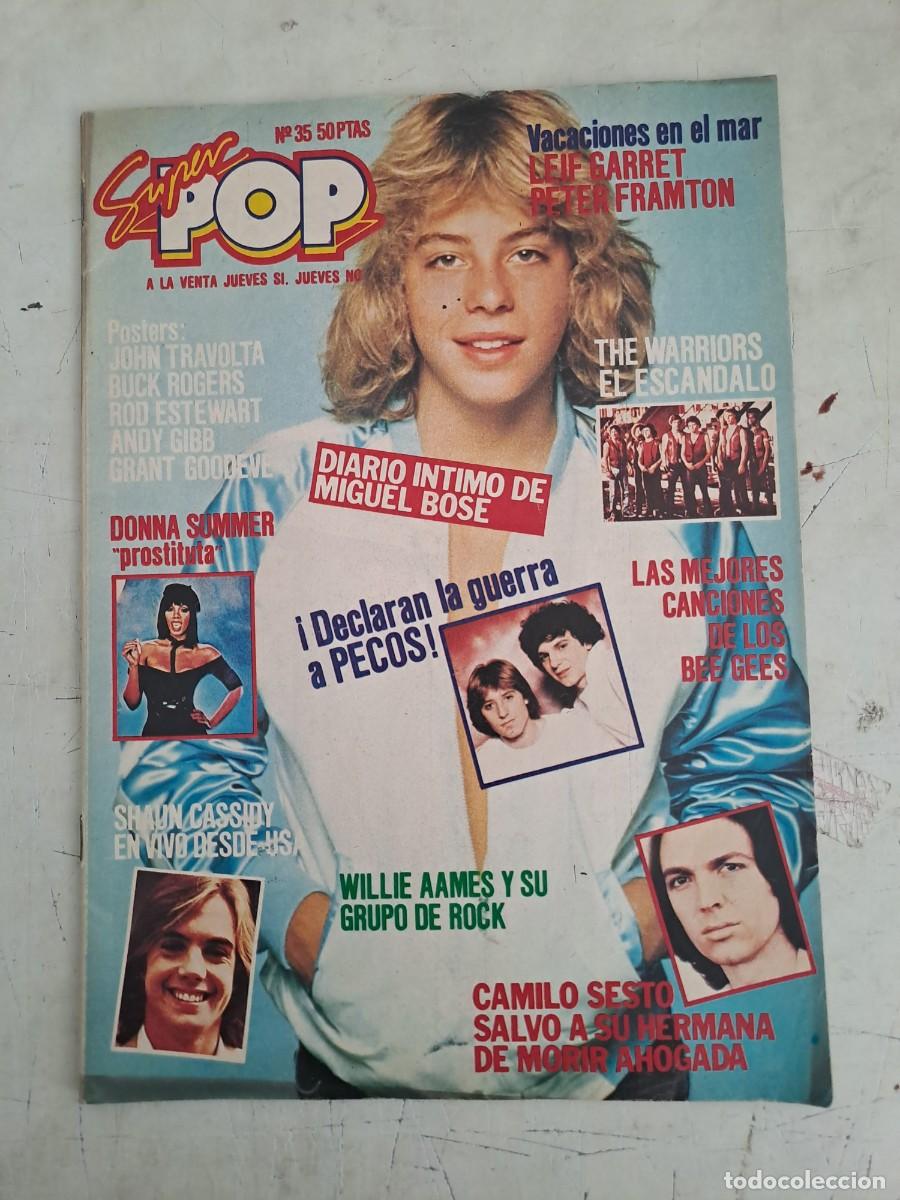 Otros Art&iacute;culos de Coleccionismo en Papel: Super pop 35, con poster central, recortables, cromos y posters adicionales, en muy buen estado