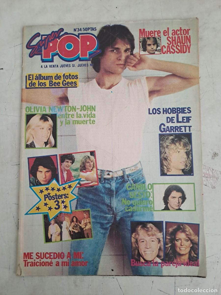 Otros Art&iacute;culos de Coleccionismo en Papel: Super pop 34, con cromos y posters adicionales, en buen estado