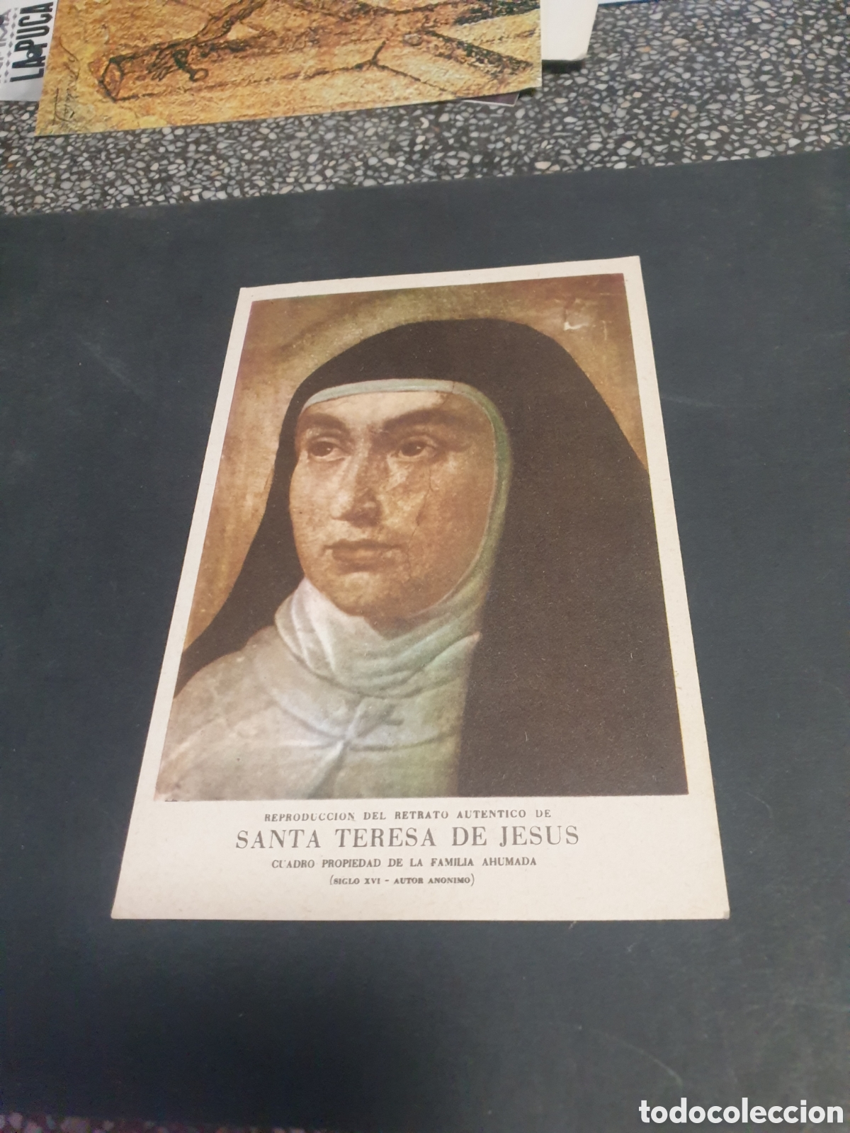 Otros Art&iacute;culos de Coleccionismo en Papel: Estampa religiosa reproducci&oacute;n del retrato aut&eacute;ntico de Santa Teresa de Jes&uacute;s
