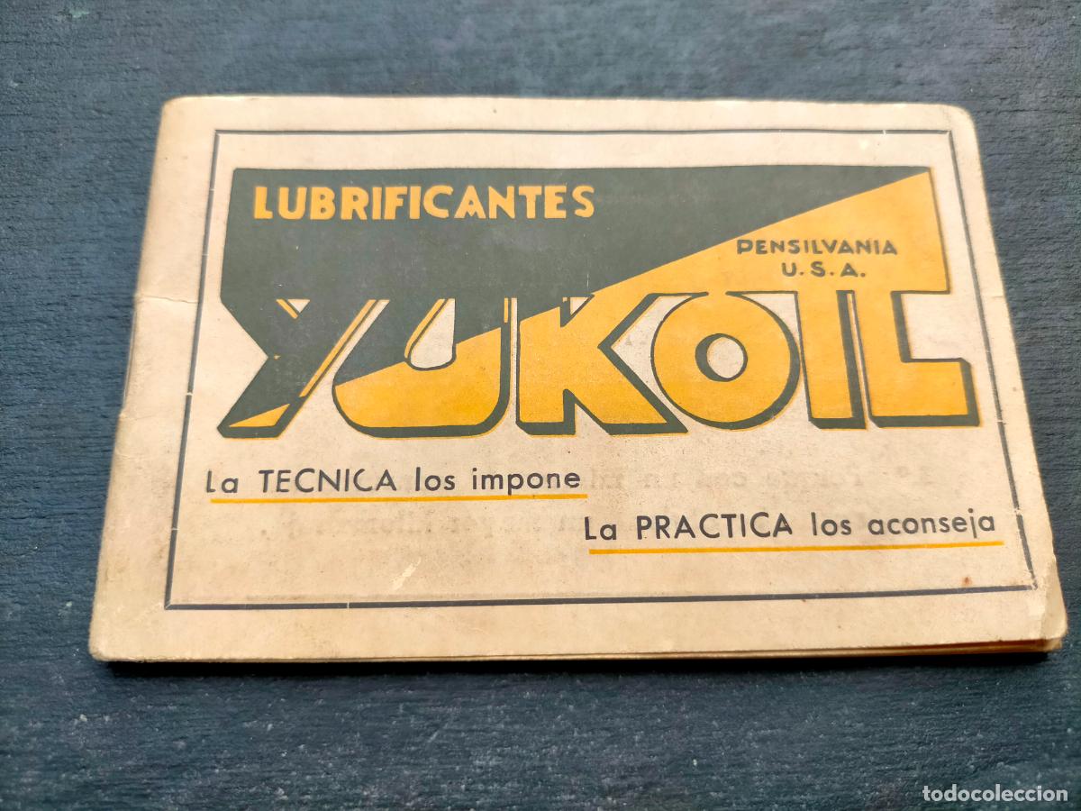 Collectionnisme Papier divers: Lubrificantes Yukoil Pensilvania libreta en blanco peque&ntilde;a concesionarios Torta & Vivancos Barcelona