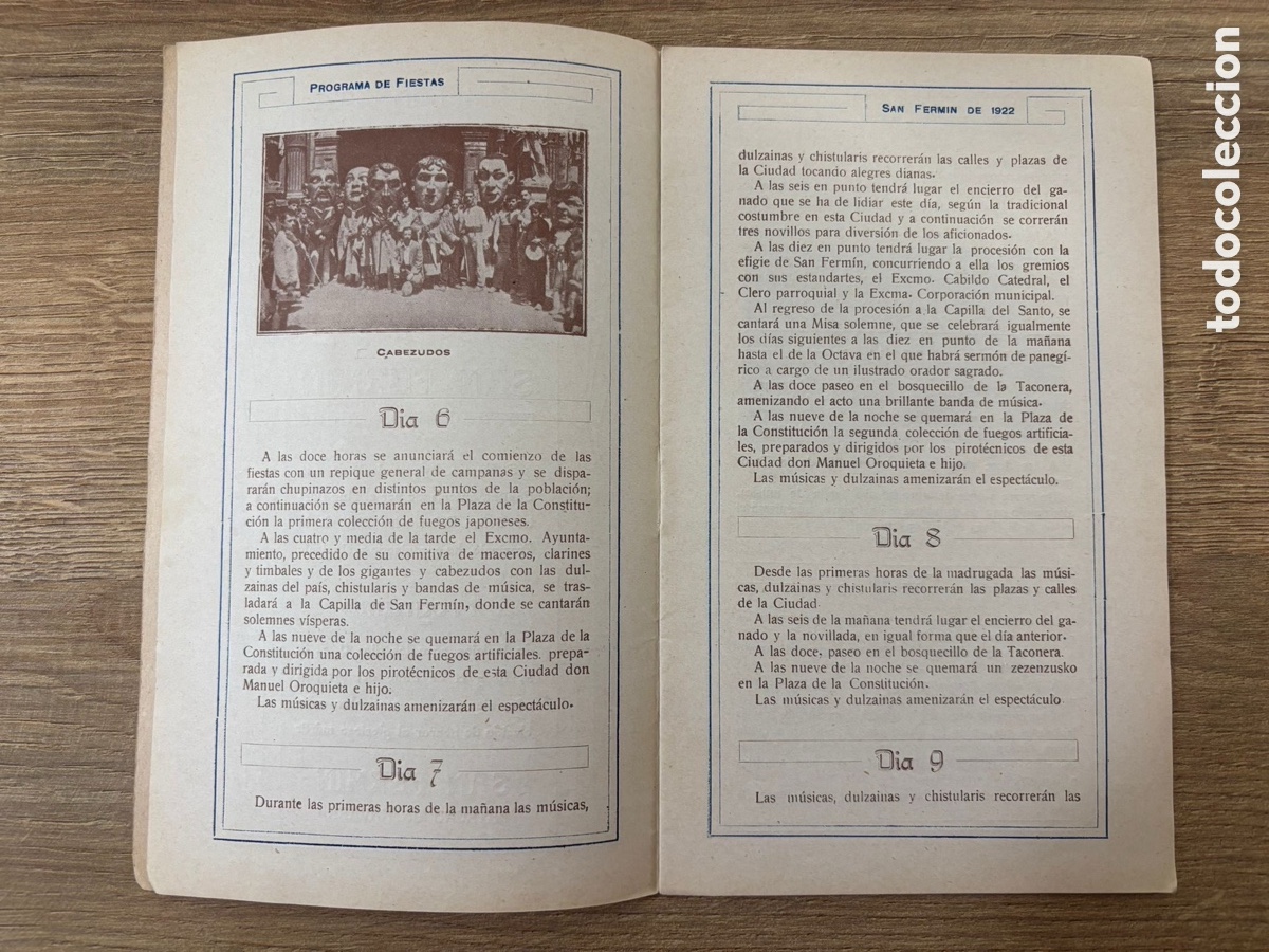 Otros art&iacute;culos de coleccionismo en papel: Programa San Ferm&iacute;n 1922 - Foto 6