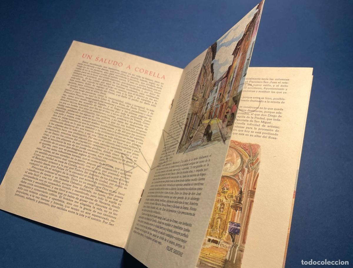 Otros art&iacute;culos de coleccionismo en papel: Programa Corella fiestas 1955 &ndash; Navarra - Foto 3