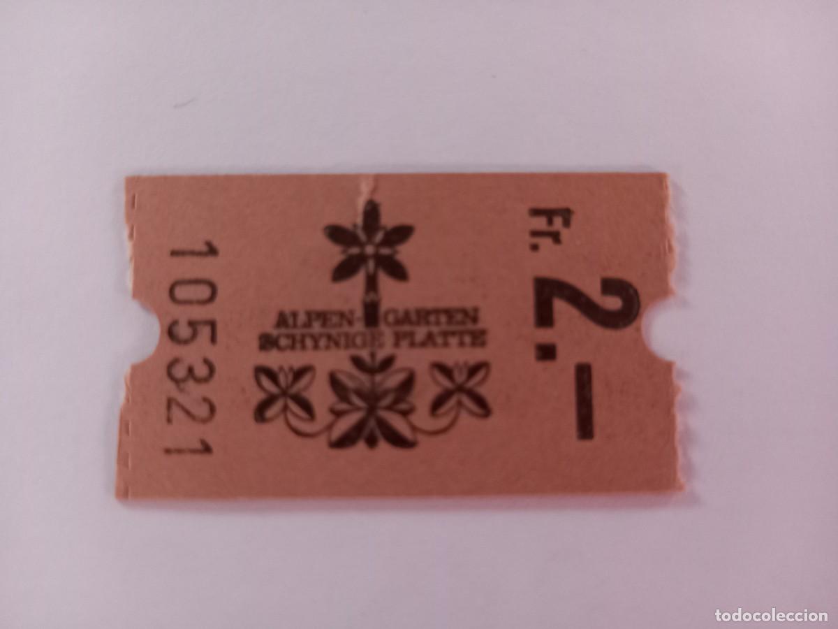 Otros Art&iacute;culos de Coleccionismo en Papel: Entrada al jardin alpino de la Schynige Platte