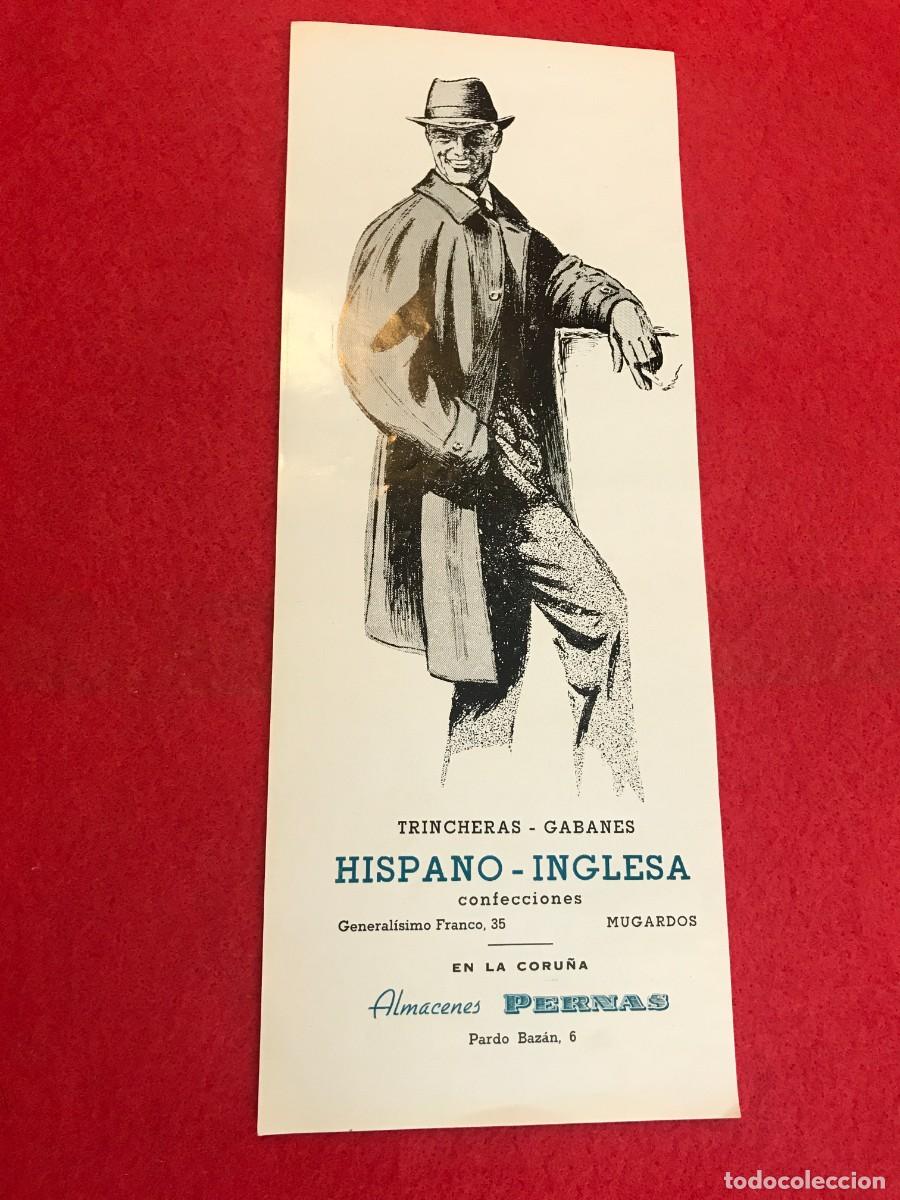 Sammelleidenschaft Andere Papierartikel: ANUNCIO DEL A&Ntilde;O 1965. ALMACENES PERNAS. TRINCHERAS-GABANES HISPANO-INGLESA. CORU&Ntilde;A. 33 X 13CM