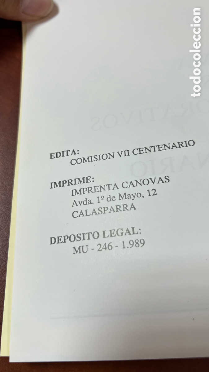 Otros art&iacute;culos de coleccionismo en papel: PROGRAMA DE ACTOS CALASPARRA 1989 - Foto 2