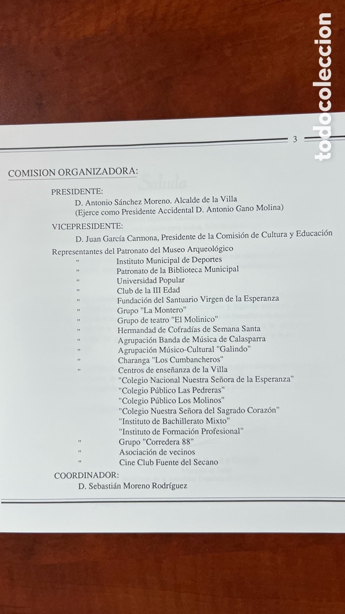 Otros art&iacute;culos de coleccionismo en papel: PROGRAMA DE ACTOS CALASPARRA 1989 - Foto 3