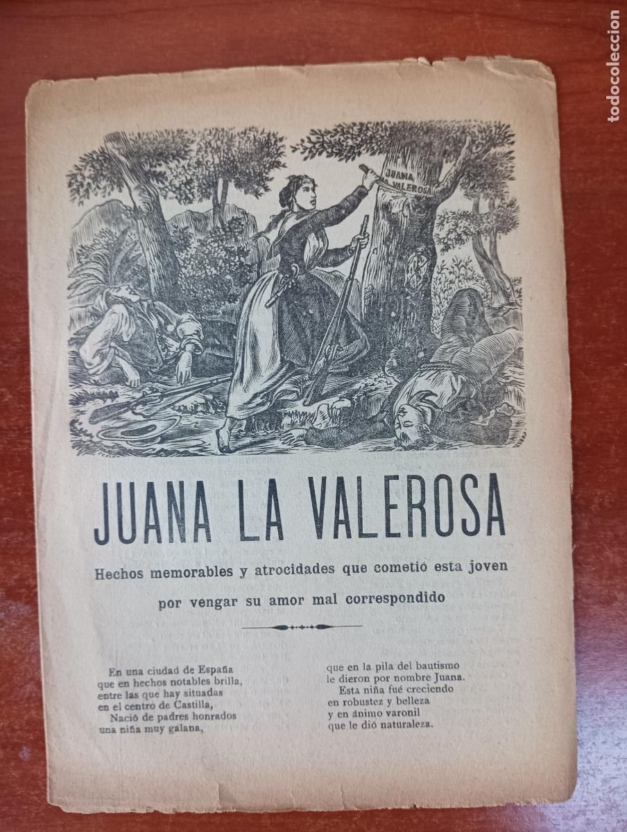 Outros artigos de papel: Juana la valerosa. Hechos memorables y atrocidades... (literatura de cordel)