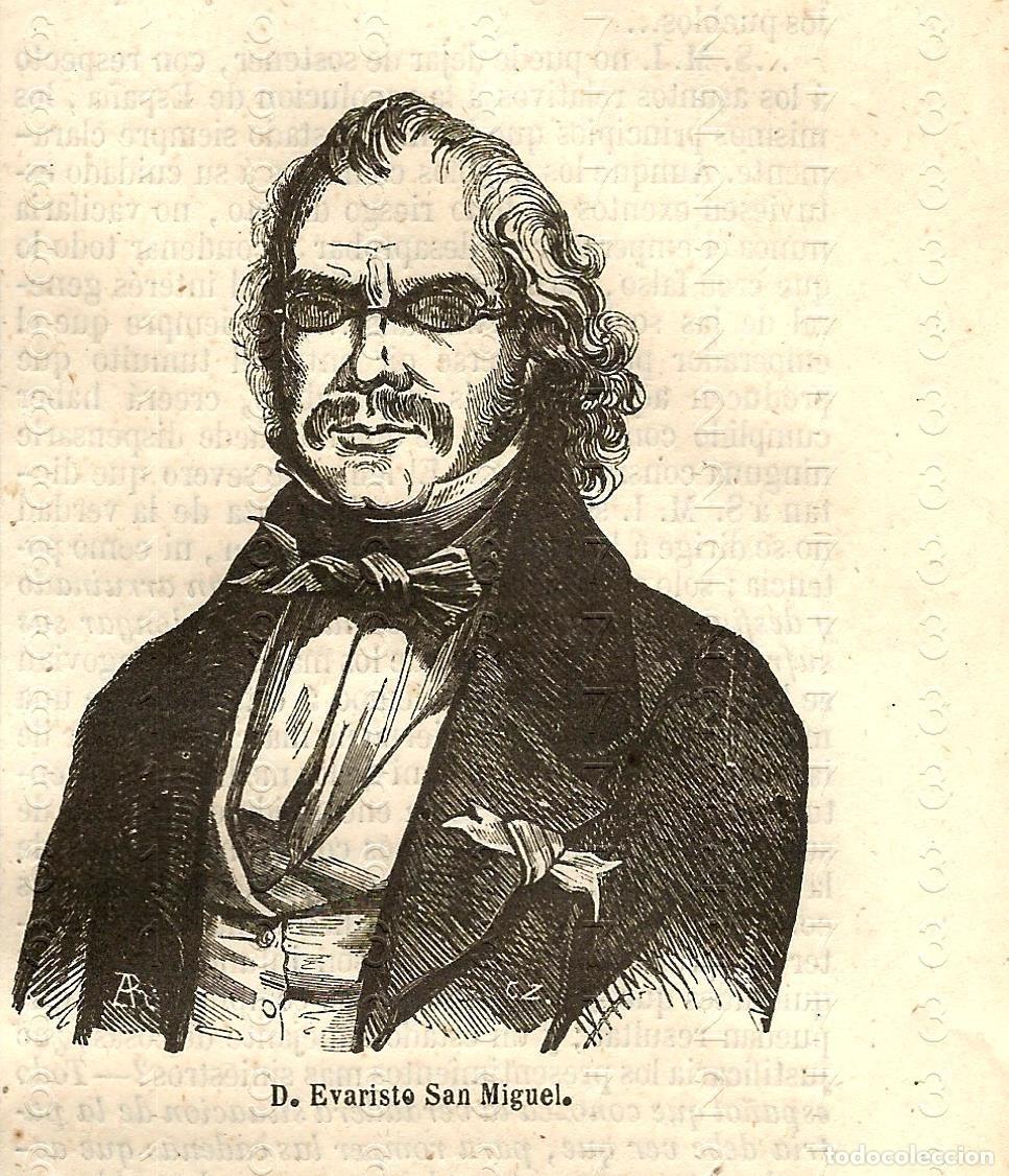 Otros Art&iacute;culos de Coleccionismo en Papel: EVARISTO SAN MIGUEL 9X7 XILOGRAFIA SIGLO XIX F31