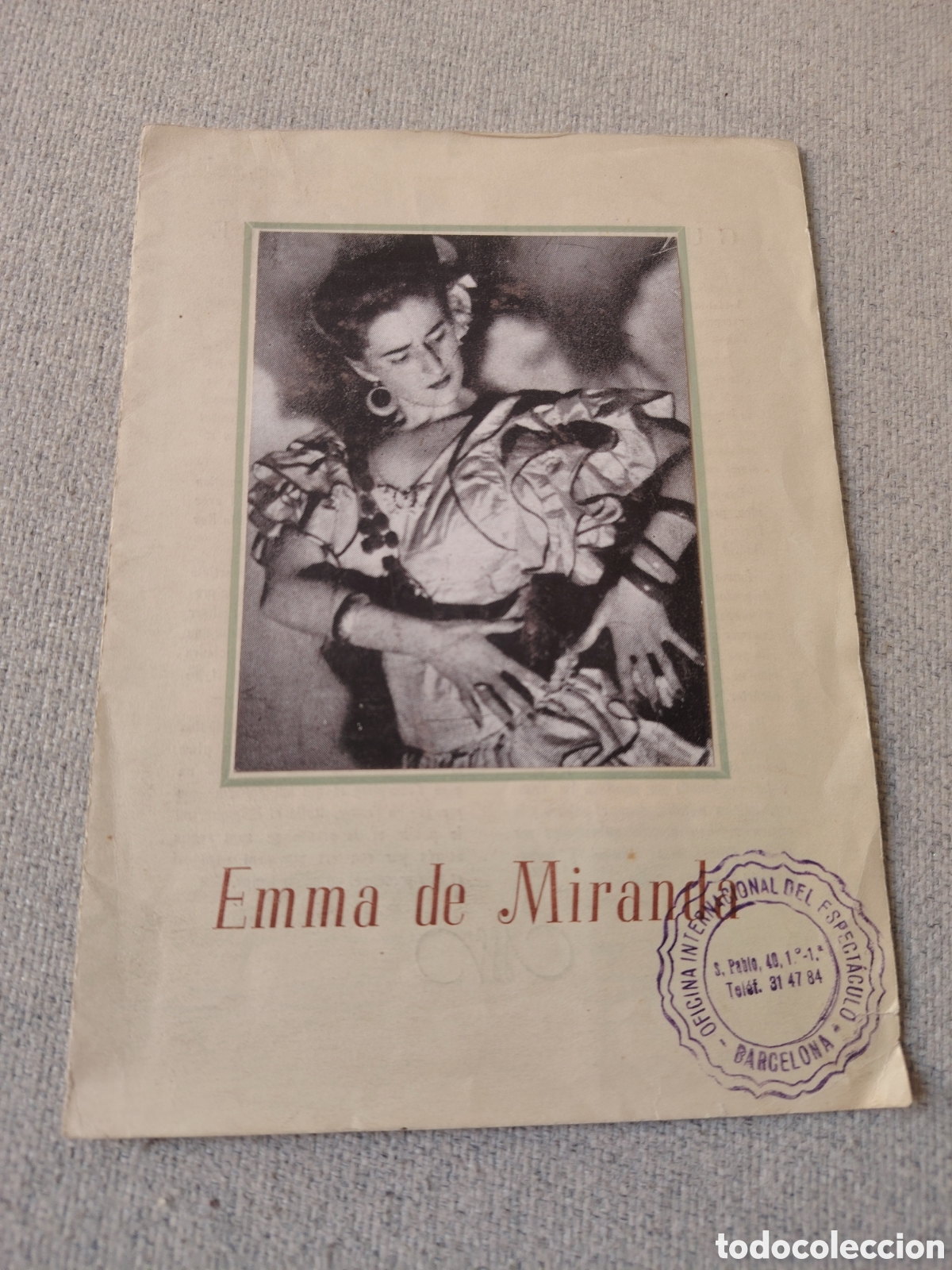 Otros art&iacute;culos de coleccionismo en papel: Emma de Miranda danza - Foto 1