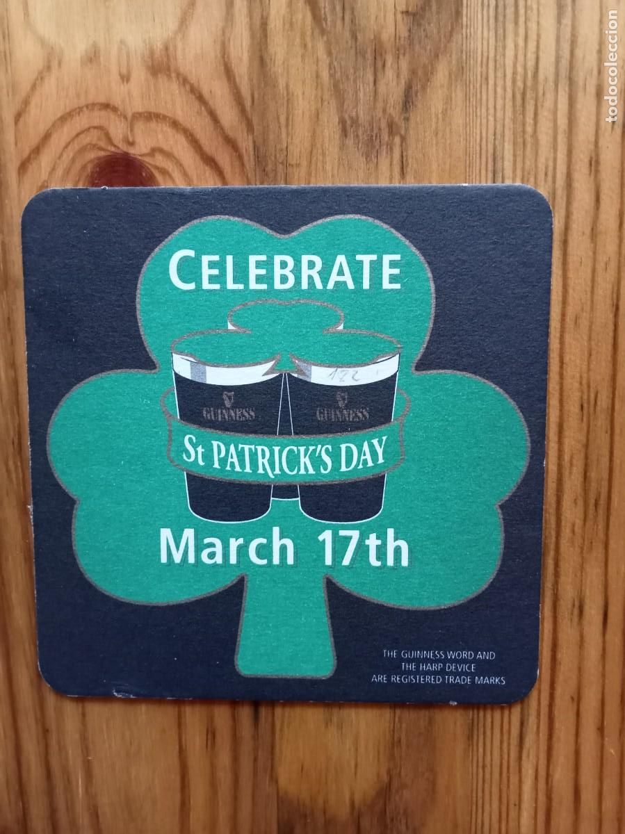 Otros art&iacute;culos de coleccionismo en papel: Posavaso cerveza guinness