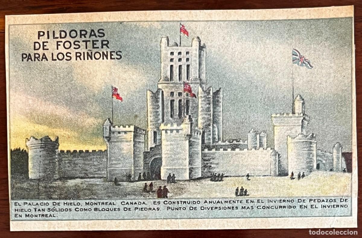 Collectionnisme Papier divers: ANTIGUA TARJETA CON PUBLICIDAD PILDORAS DE FOSTER PARA LOS RI&Ntilde;ONES DE FARMACIA, TAMA&Ntilde;O POSTAL, VER L