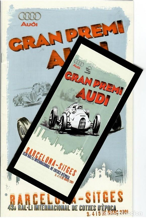 Otros Art&iacute;culos de Coleccionismo en Papel: Programa / Gran Premi Audi 2001 - XLIII Ral&middot;li internacional de cotxes d'&egrave;poca - Barcelona Sitges