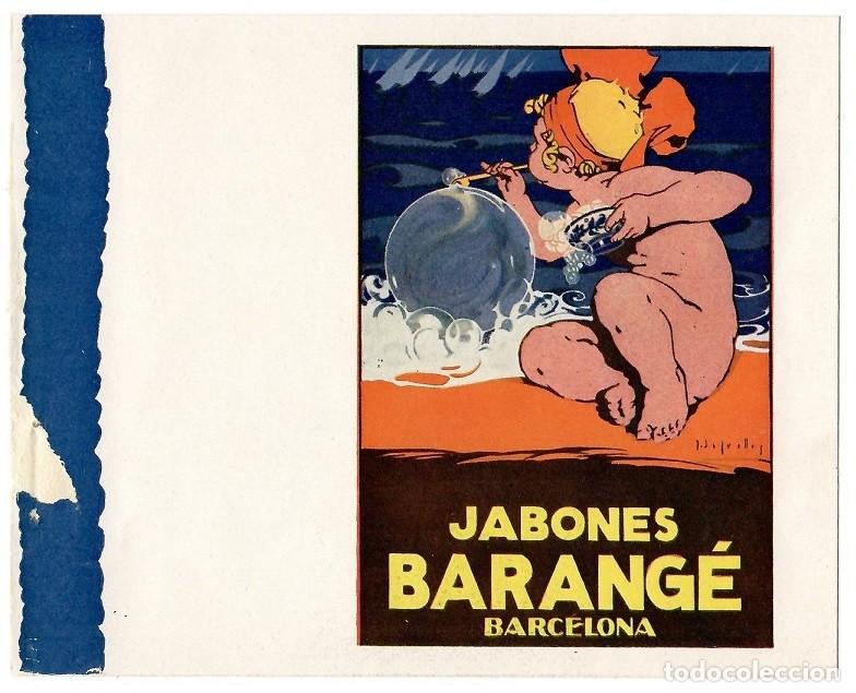 Otros Art&iacute;culos de Coleccionismo en Papel: Coleccionismo publicitario - Jabones Barang&eacute; (Barcelona) / Publicidad a&ntilde;os 30