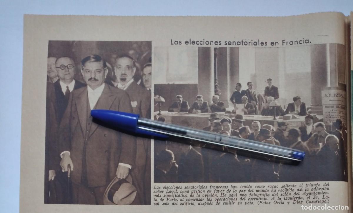 Paper Collecting Others: PAR&Iacute;S AYUNTAMIENTO ELECCIONES SENATORIALES LAVAL VENCEDOR RECORTE DE PRENSA A&Ntilde;O 1935