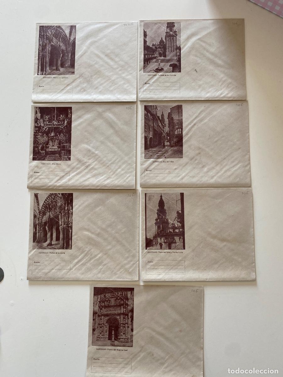 Otros Art&iacute;culos de Coleccionismo en Papel: Lote de 7 sobres con fotograf&iacute;a de Santiago de Compostela