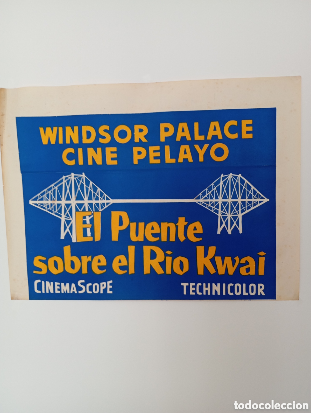 Otros art&iacute;culos de coleccionismo en papel: Poster a&ntilde;os 50's El puente sobre el r&iacute;o Kwai.
